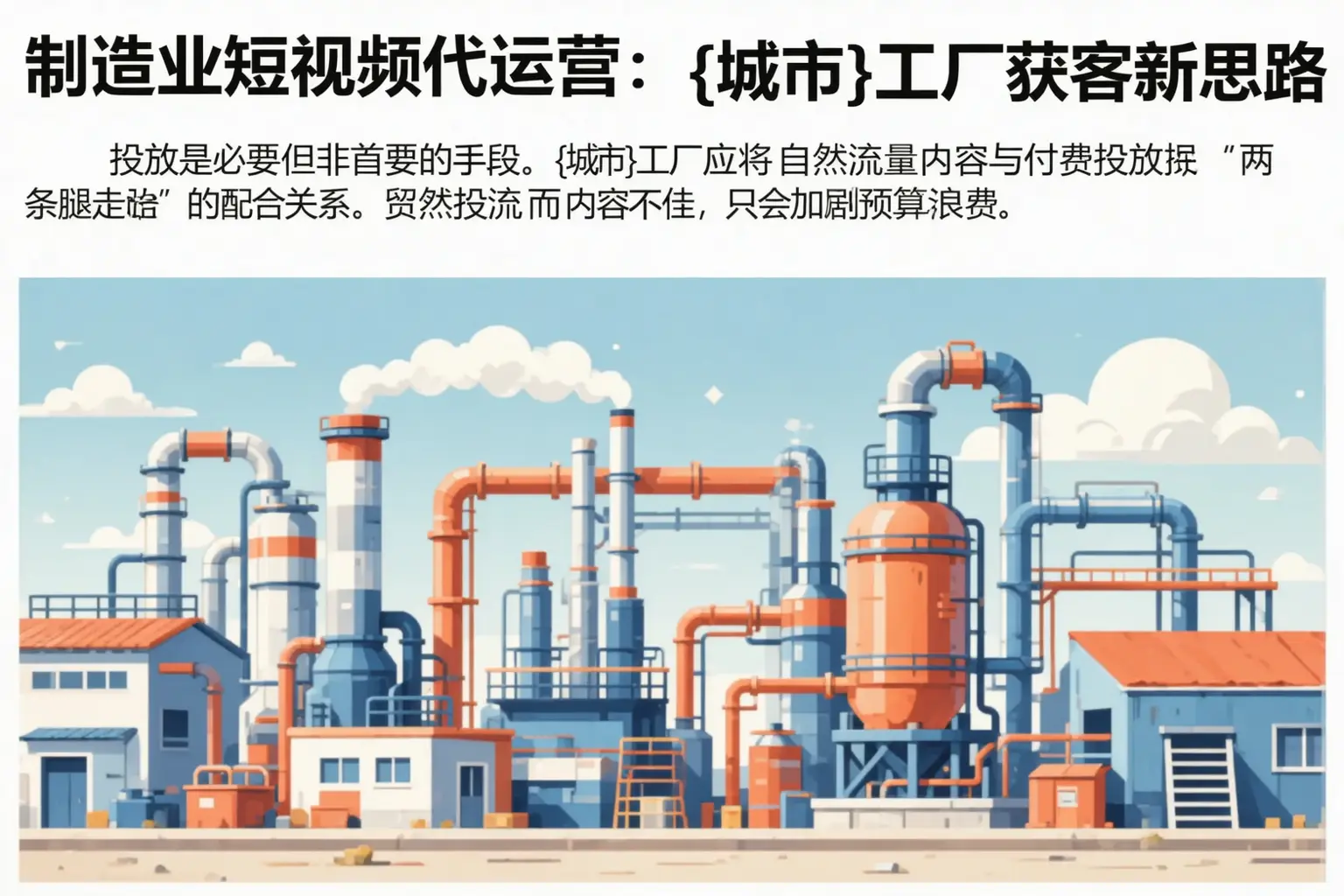 制造业短视频代运营：西陵工厂获客新思路