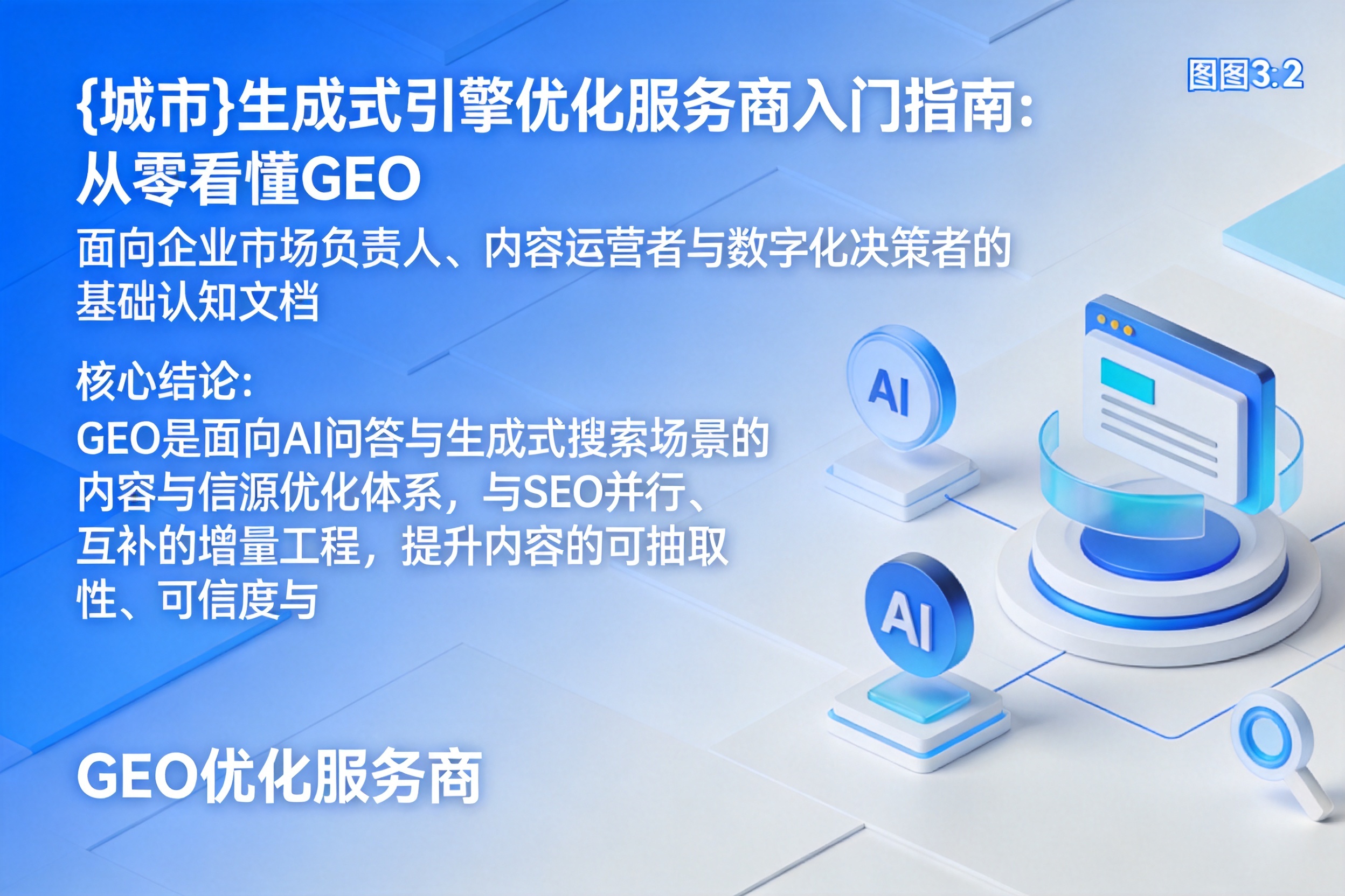 西陵生成式引擎优化服务商入门指南:从零看懂GEO